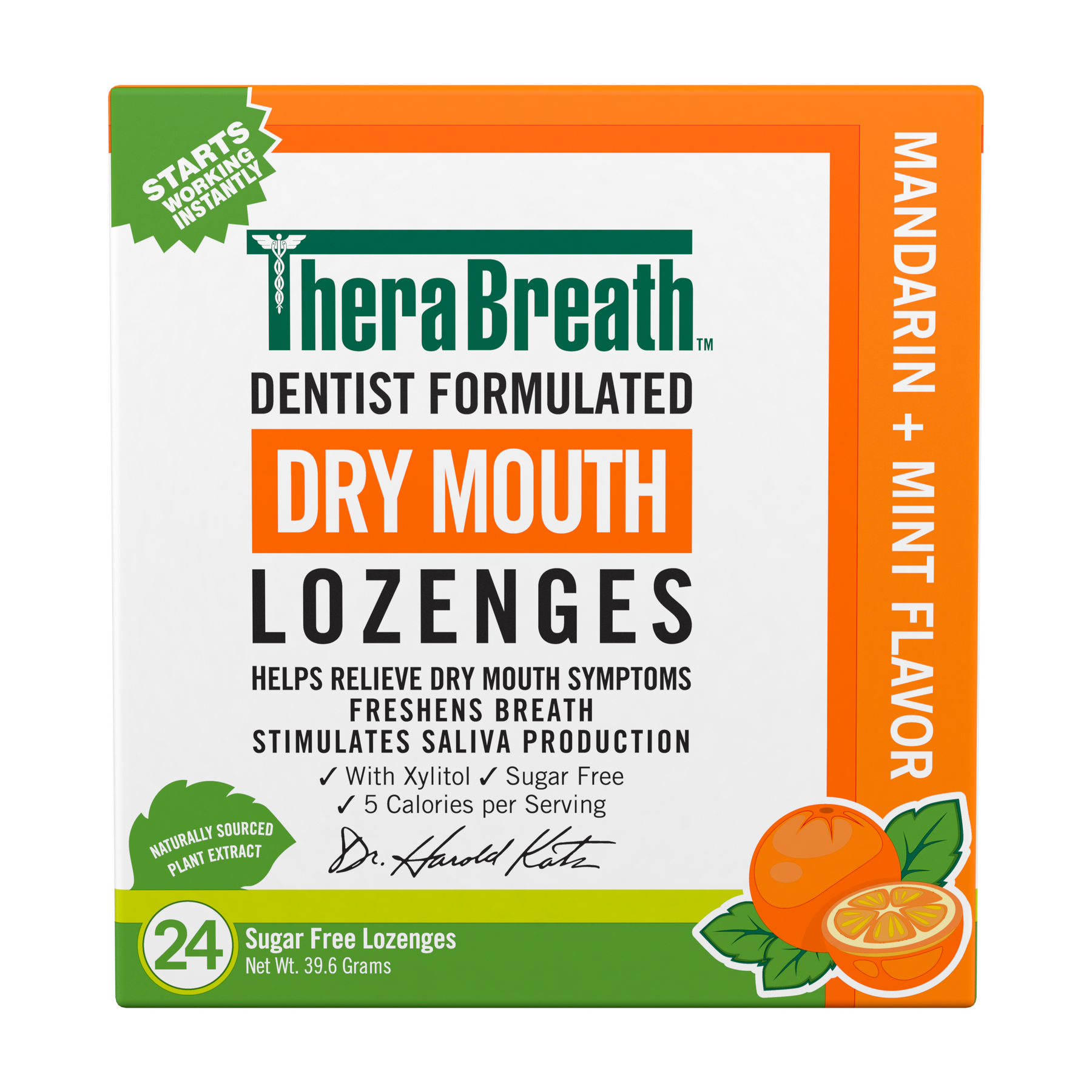 Dry Mouth Lozenges - Mandarin Mint ·1
